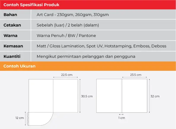 Spesifikasi Percetakan Fail Korporat Fail Ring