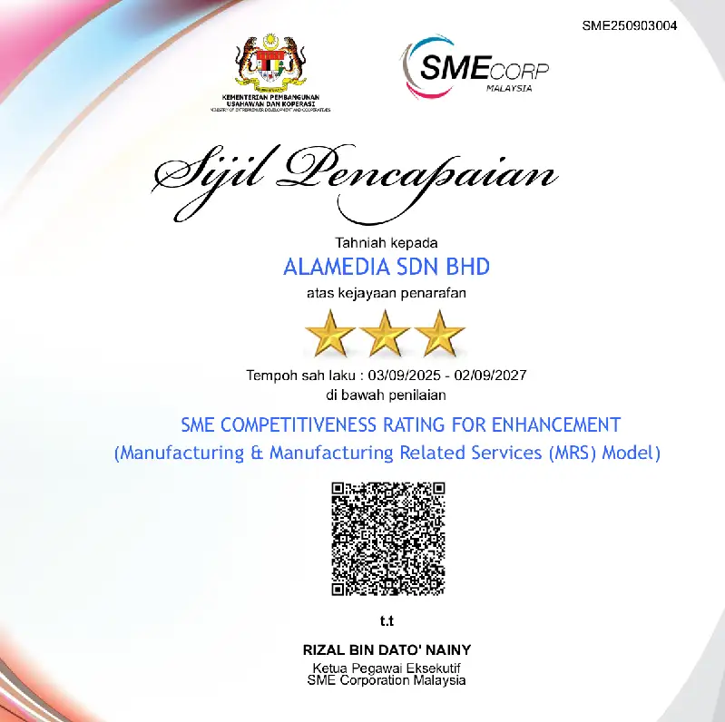 SIJIL SCORE 2025_ALAMEDIA SDN BHD